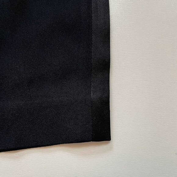 Babaton Aritzia Black Pant Trouser Tuxedo Straight Leg Dexter Pull On Pockets - Picture 5 of 9